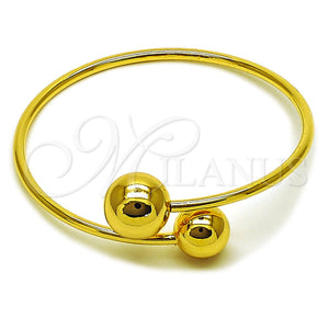 Aro Individual 07.170.0083 Oro Laminado, Diseño de Bola, Pulido, Tono Dorado (Grosor 02.6 MM, Talla Unica)