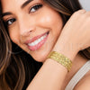 Aro Individual 07.170.0084 Oro Laminado, Pulido, Tono Dorado (Grosor 01.4 MM, Talla Unica)