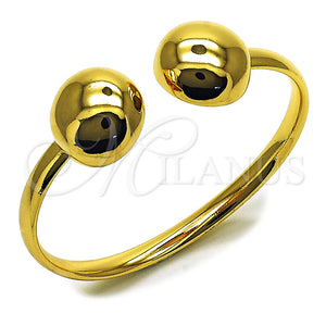Aro Individual 07.170.0089 Oro Laminado, Diseño de Bola, Pulido, Tono Dorado (Grosor 06 MM, Talla Unica)