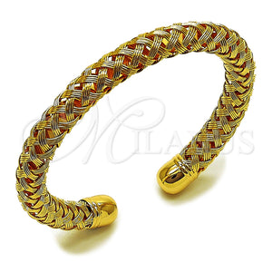 Aro Individual 07.170.0092 Oro Laminado, Diseño de Torcido, Pulido, Tono Dorado (Grosor 08.5 MM, Talla Unica)