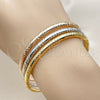 Aro Trio 07.170.0095 Oro Laminado, Pulido, Tres Tonos (Grosor 04 MM, Talla Unica)