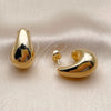 Arete Dormilona 02.468.0008 Oro Laminado, Pulido, Tono Dorado