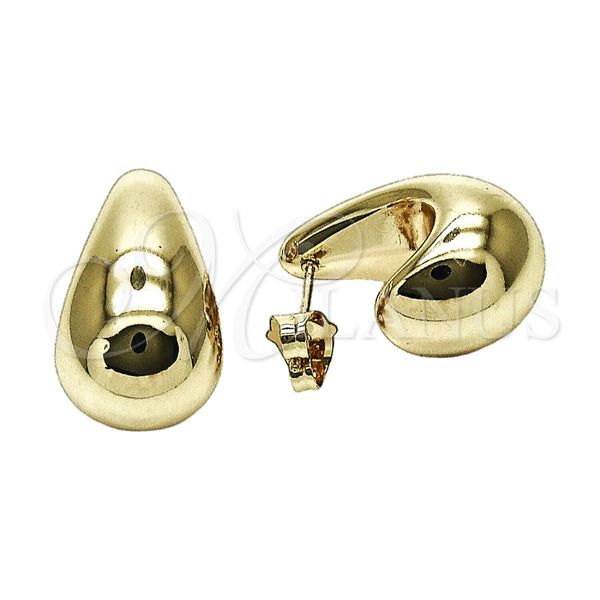 Arete Dormilona 02.468.0008 Oro Laminado, Pulido, Tono Dorado