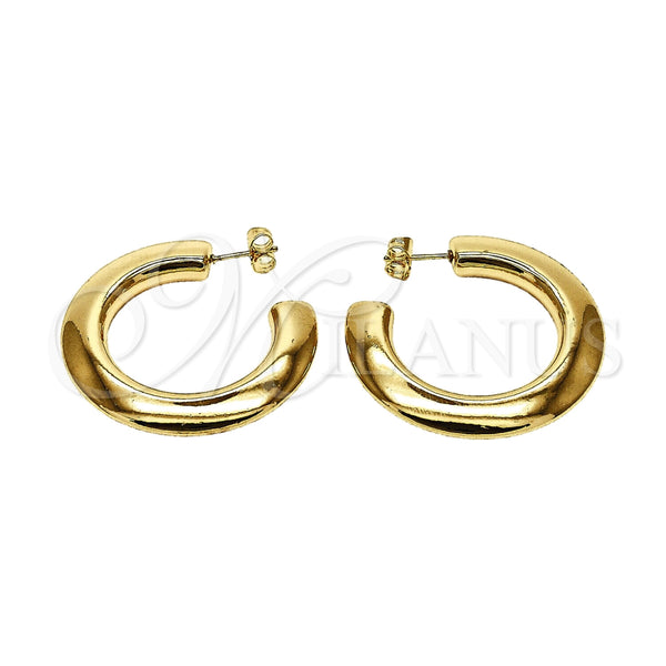 Argolla Mediana 02.468.0011.40 Oro Laminado, Pulido, Tono Dorado