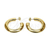 Argolla Mediana 02.468.0011.40 Oro Laminado, Pulido, Tono Dorado