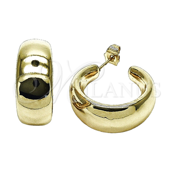 Argolla Mediana 02.468.0010.30 Oro Laminado, Pulido, Tono Dorado
