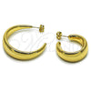 Argolla Mediana 02.468.0010.30 Oro Laminado, Pulido, Tono Dorado