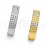 Argolla Huggie 02.267.0126.20 Oro Laminado, Diseño de Corazón, con Zirconia Cubica Blanca, Pulido, Tono Dorado