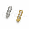 Argolla Huggie 02.267.0132.12 Oro Laminado, Diseño de Gota, con Zirconia Cubica Blanca, Pulido, Tono Dorado