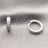 Argolla Huggie 02.267.0133.1.12 Oro Laminado, con Zirconia Cubica Blanca, Pulido, Tono Dorado
