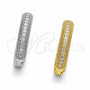 Argolla Huggie 02.267.0134.20 Oro Laminado, con Zirconia Cubica Blanca, Pulido, Tono Dorado