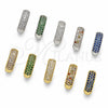 Argolla Huggie 02.267.0135.2.14 Oro Laminado, con Zirconia Cubica Zafiro Azul, Pulido, Tono Dorado