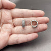 Argolla Huggie 02.267.0135.8.14 Rodio Laminado, con Zirconia Cubica Amatista, Pulido, Rodinado