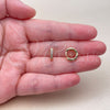 Argolla Huggie 02.267.0140.3.12 Oro Laminado, con Zirconia Cubica Amatista, Pulido, Tono Dorado