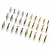 Argolla Huggie 02.267.0140.9.14 Rodio Laminado, con Zirconia Cubica Multicolor, Pulido, Rodinado