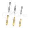 Argolla Huggie 02.267.0141.12 Oro Laminado, con Zirconia Cubica Blanca, Pulido, Tono Dorado