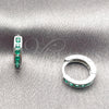 Argolla Huggie 02.267.0143.6.12 Rodio Laminado, Pulido, Rodinado
