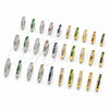 Argolla Huggie 02.267.0143.3.14 Oro Laminado, con Zirconia Cubica Amatista, Pulido, Tono Dorado