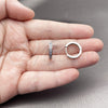 Argolla Huggie 02.267.0143.8.16 Rodio Laminado, con Zirconia Cubica Amatista, Pulido, Rodinado