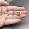 Argolla Huggie 02.267.0144.8.16 Rodio Laminado, con Zirconia Cubica Amatista, Pulido, Rodinado