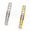 Argolla Huggie 02.267.0150.30 Oro Laminado, con Zirconia Cubica Blanca, Pulido, Tono Dorado