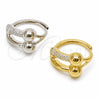 Anillo Multi Piedra 01.438.0022.1 Rodio Laminado, con Micro Pave Blanca, Pulido, Rodinado (Talla Unica)