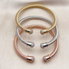 Aro Trio 07.282.0096 Oro Laminado, Diseño de Torcido, con Zirconia Cubica Blanca, Pulido, Tono Dorado (Grosor 05 MM, Talla Unica)