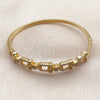 Aro Individual 07.282.0097.04 Oro Laminado, Diseño de Corazón, con Zirconia Cubica Blanca, Pulido, Tono Dorado (Grosor 08.2 MM, Talla 4 (2,25 de Diámetro))