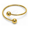 Aro Individual 07.282.0098 Oro Laminado, Diseño de Bola y Hueco, Pulido, Tono Dorado (Grosor 03.1 MM, Talla Unica)