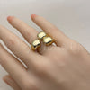 Anillo Elegante 01.282.0032 Oro Laminado, Diseño de Bola, Pulido, Tono Dorado (Talla Unica)