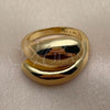 Anillo Elegante 01.282.0033 Oro Laminado, Diseño de Gota, Pulido, Tono Dorado (Talla Unica)