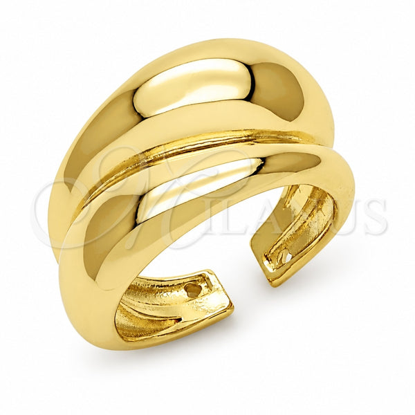 Anillo Elegante 01.282.0034 Oro Laminado, Diseño de Corazón, Pulido, Tono Dorado (Talla Unica)