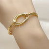 Aro Individual 07.282.0103.1 Oro Laminado, Diseño de Nudo, Pulido, Tono Dorado (Grosor 03 MM, Talla Unica)