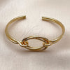 Aro Individual 07.282.0103.1 Oro Laminado, Diseño de Nudo, Pulido, Tono Dorado (Grosor 03 MM, Talla Unica)