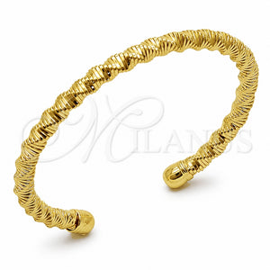 Aro Individual 07.331.0007.1 Oro Laminado, Diseño de Hueco y Torcido, Pulido, Tono Dorado (Grosor 05.8 MM, Talla Unica)
