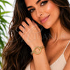 Aro Individual 07.331.0010 Oro Laminado, Diseño de Nudo, Pulido, Tono Dorado (Grosor 30 MM, Talla Unica)