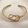 Aro Individual 07.331.0015 Oro Laminado, Diseño de Infinito, Pulido, Tono Dorado (Grosor 04.2 MM, Talla Unica)