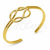 Aro Individual 07.331.0015 Oro Laminado, Diseño de Infinito, Pulido, Tono Dorado (Grosor 04.2 MM, Talla Unica)