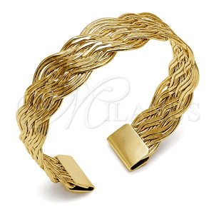 Aro Individual 07.331.0016 Oro Laminado, Diseño de Torcido, Pulido, Tono Dorado (Grosor 08.5 MM, Talla Unica)