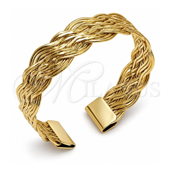 Aro Individual 07.331.0016 Oro Laminado, Diseño de Torcido, Pulido, Tono Dorado (Grosor 08.5 MM, Talla Unica)