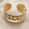 Aro Individual 07.331.0026 Oro Laminado, Diseño de Miami Cubana, Pulido, Tono Dorado (Grosor 25 MM, Talla Unica)