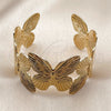 Aro Individual 07.331.0020 Oro Laminado, Diseño de Mariposa, Pulido, Tono Dorado (Grosor 25 MM, Talla Unica)
