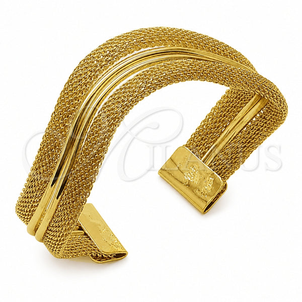 Aro Individual 07.331.0022 Oro Laminado, Diseño de Hueco, Pulido, Tono Dorado (Grosor 22 MM, Talla Unica)