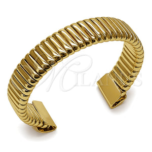 Aro Individual 07.331.0024 Oro Laminado, Diseño de Hueco, Pulido, Tono Dorado (Grosor 07.2 MM, Talla Unica)