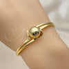 Aro Individual 07.213.0029 Oro Laminado, Diseño de Bola, Pulido, Tono Dorado (Grosor 02 MM, Talla Unica)