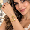 Aro Individual 07.213.0030 Oro Laminado, Diseño de Bola, Pulido, Tono Dorado (Grosor 02 MM, Talla Unica)
