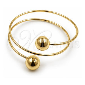 Aro Individual 07.213.0030 Oro Laminado, Diseño de Bola, Pulido, Tono Dorado (Grosor 02 MM, Talla Unica)