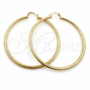 Argolla Mediana 02.213.0247.1.60 Oro Laminado, Diamantado, Tono Dorado