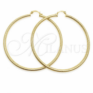 Argolla Extra Grande 02.213.0258.70 Oro Laminado, Diamantado, Tono Dorado