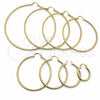 Argolla Extra Grande 02.213.0258.70 Oro Laminado, Diamantado, Tono Dorado